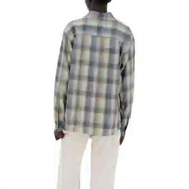 Auralee FW25 SUPER LIGHT WOOL CHECK SHIRT