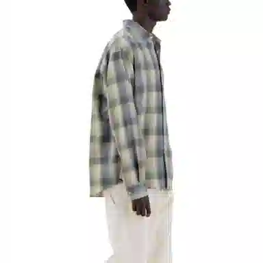 Auralee FW25 SUPER LIGHT WOOL CHECK SHIRT