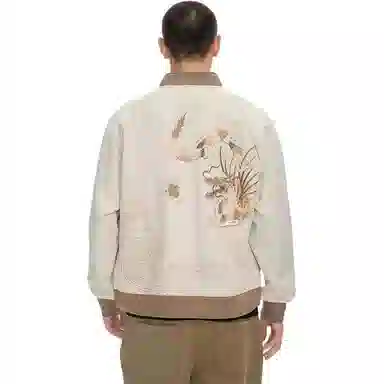 鬼洗 刺绣开衫男式玄龙潮卫衣 男款