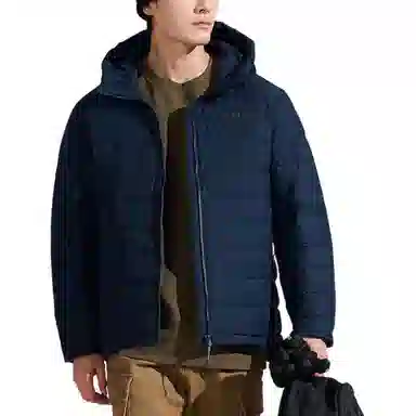 探路者 舒适透气保暖防风羽绒服 男款 藏蓝