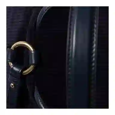 Miu Miu Leather Logo Corduroy Backpack Medium Blue