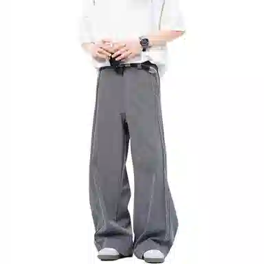 颂希尔 宽松休闲垂感高级西装裤 男女同款