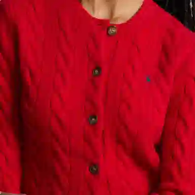 Polo Ralph Lauren FW24 Logo Knit Sweater Red