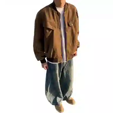 黑马漫画 复古夹克 男女同款