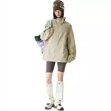 袋鼠 冰丝连帽衣中性风高品质轻薄凉感透气网眼户外运动拼接 凉感透气防晒防晒服 男女同款