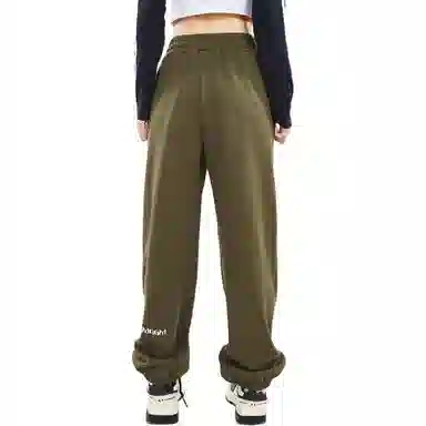 木果果木 纯色束脚高腰休闲裤 女款