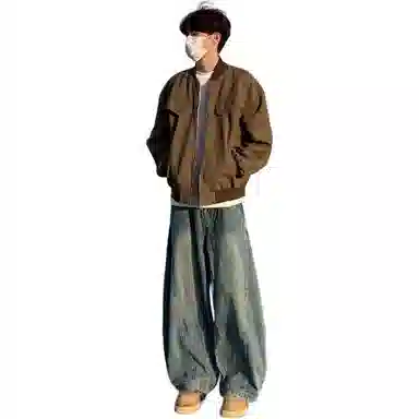 黑马漫画 复古夹克 男女同款