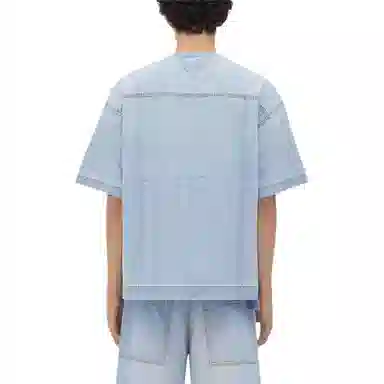 Bottega Veneta FW23 Light Bleached Denim T-Shirt T