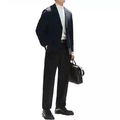 丹宁哲学 【意式绅士】高端暗纹针织羊毛面料 都市百搭西装 男款