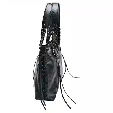 ZARA Woven Fringe Tote Bag