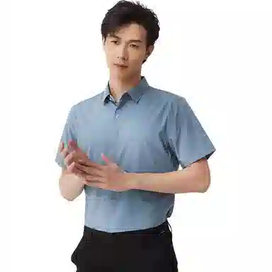 古鲨 潮流修身短袖衬衫 男款