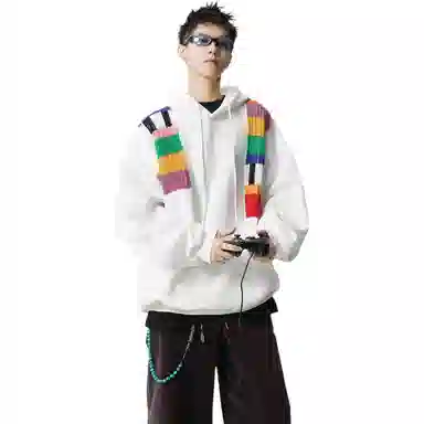 MADONA Rainbow Knit Hoodie