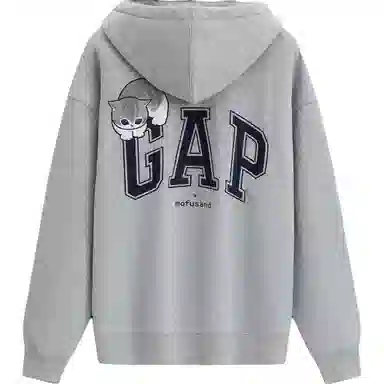 GAP x mofusand Fleece Cat Logo Hoodie