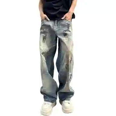 HOKLV Street Ink Denim Pants