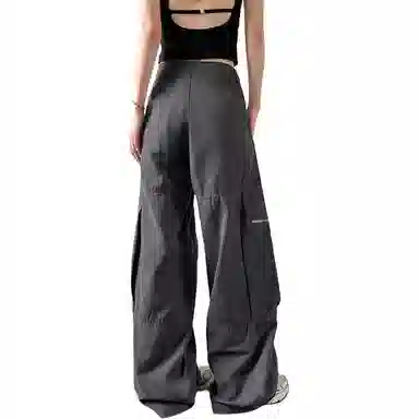 内在密码 设计感美式多口袋宽松直筒牛仔裤 男女同款