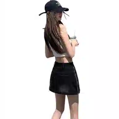 玫丝朵 时尚简约百搭牛仔短裙 女款