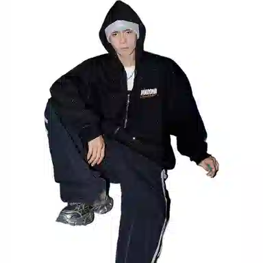 MADONA 320g Sequin Star Hoodie