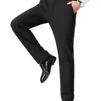 金盾 秋冬通勤免烫加绒休闲裤 男款