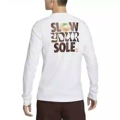 Nike Sportswear Club Crew Long Sleeve Tee White