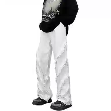 SZSX Vintage Washed Denim Pants