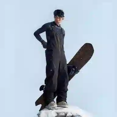 南恩 专业快捷穿脱加绒直筒背带滑雪裤 男女同款