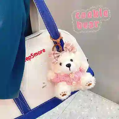 兰妮诗 烘焙系列甜点款国风蝴蝶结装饰  谷圈挂件