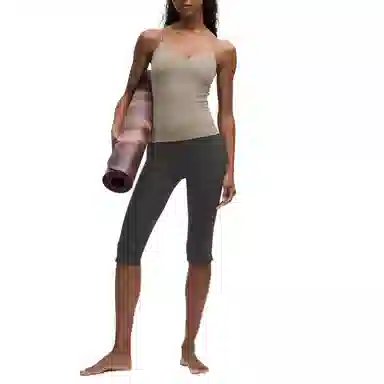 lululemon Groove High-Rise Notched-HemCropNulu 15"