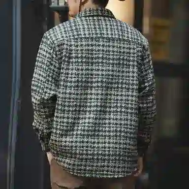 格蓝鹿 春季 痞帅舒适百搭宽松休闲简约时尚柔软亲肤长袖衬衫 男女同款