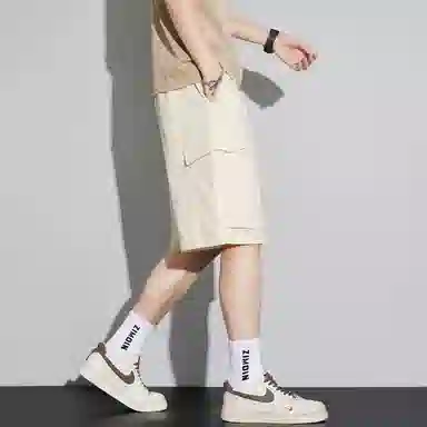 童先森 舒适百搭纯色五分休闲短裤 男款