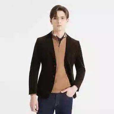 利郎 时尚都市简约百搭纯色长袖西装 男款