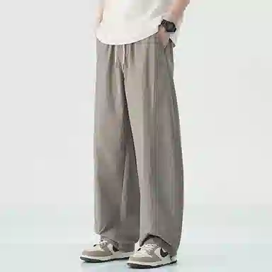 童先森 直筒宽松天丝直筒宽松美式高街痞帅休闲裤 男款