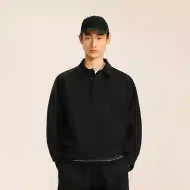 速写 套头翻领插肩街头宽松休闲卫衣 男款