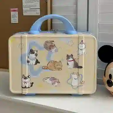 艾情草之恋 卡通手提化妆箱 时尚可爱便携