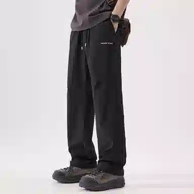 童先森 夏季薄款冰丝凉感宽松直筒户外伞兵休闲裤 男款