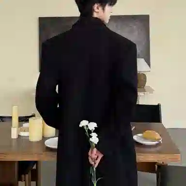 DESATURATE Deconstructed Wool Coat