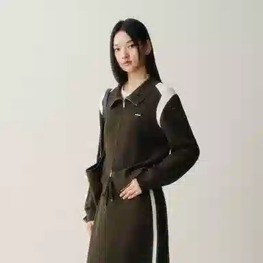 Peacebird Double Zipper Knit Cardigan