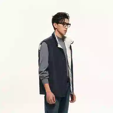 速写 男装休闲短款羽绒马甲 男款