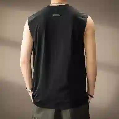 贵色 美式高端坎肩宽松健身外穿微弹弹力运动休闲背心 男女同款