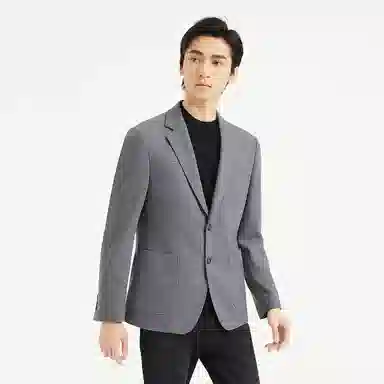 利郎 休闲百搭绵羊毛混纺商务西服简约通勤长袖西装 男款