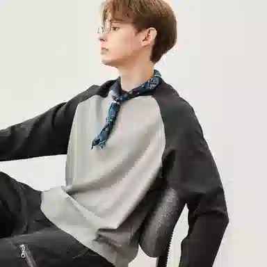 714STREET Street Colorblock Long Sleeve Tee