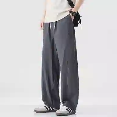 童先森 直筒宽松天丝直筒宽松美式高街痞帅休闲裤 男款
