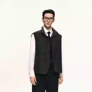 速写 男装休闲短款羽绒马甲 男款