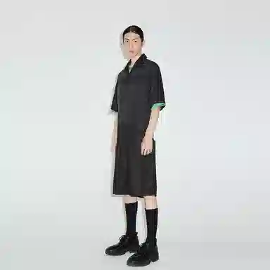 速写 拼接短袖休闲连体衣 男女同款