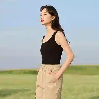 茵曼 方领无袖套头背心 女款