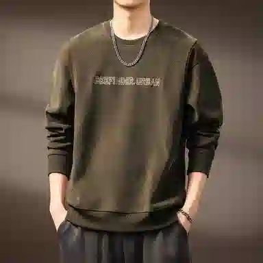 贵色 美式潮流复古潮牌时尚百搭设计日常穿搭休闲圆领卫衣 男女同款