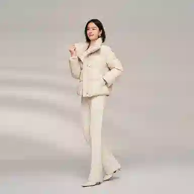 波司登 鹅绒立领短款厚款纯色面包服羽绒服 女款
