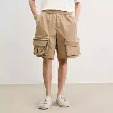 速写 宽松户外大口袋工装休闲短裤 男款