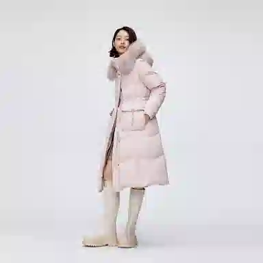 波司登 长款过膝时尚保暖收腰羽绒服 女款