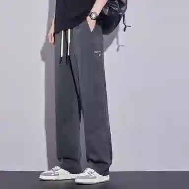 童先森 美式潮牌纯棉宽松直筒阔腿工装长裤子休闲裤 男款