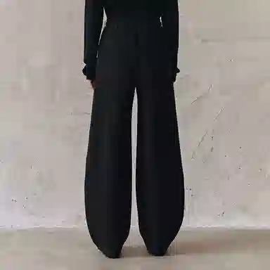 太平鸟 高腰香蕉保暖哈伦厚款休闲裤 女款